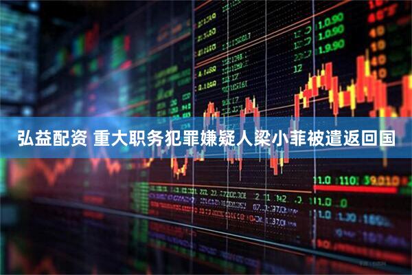 弘益配资 重大职务犯罪嫌疑人梁小菲被遣返回国