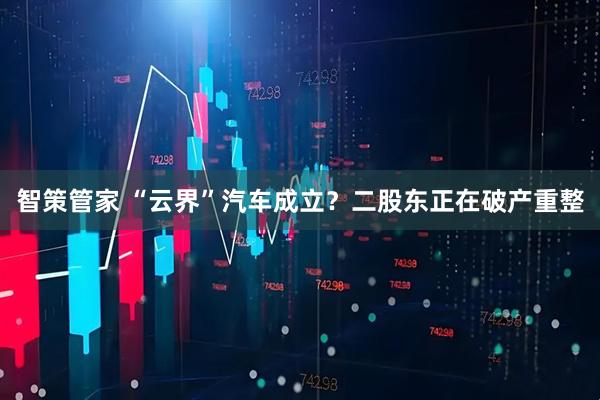 智策管家 “云界”汽车成立？二股东正在破产重整