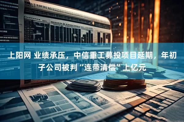 上阳网 业绩承压，中信重工募投项目延期，年初子公司被判“连带清偿”上亿元