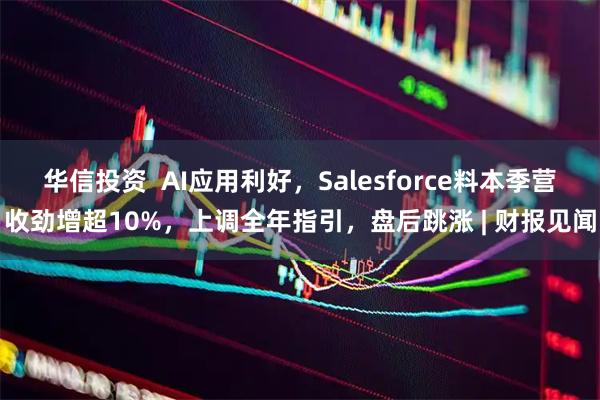华信投资  AI应用利好，Salesforce料本季营收劲增超10%，上调全年指引，盘后跳涨 | 财报见闻