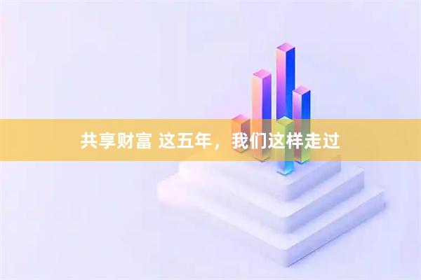 共享财富 这五年，我们这样走过
