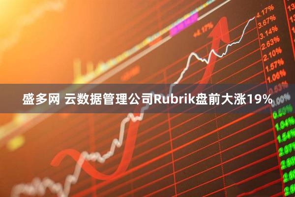 盛多网 云数据管理公司Rubrik盘前大涨19%